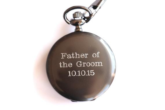 Father Of The Groom Gift Ideas
 Father of the Groom Gift Engraved Mens Pocket Watch