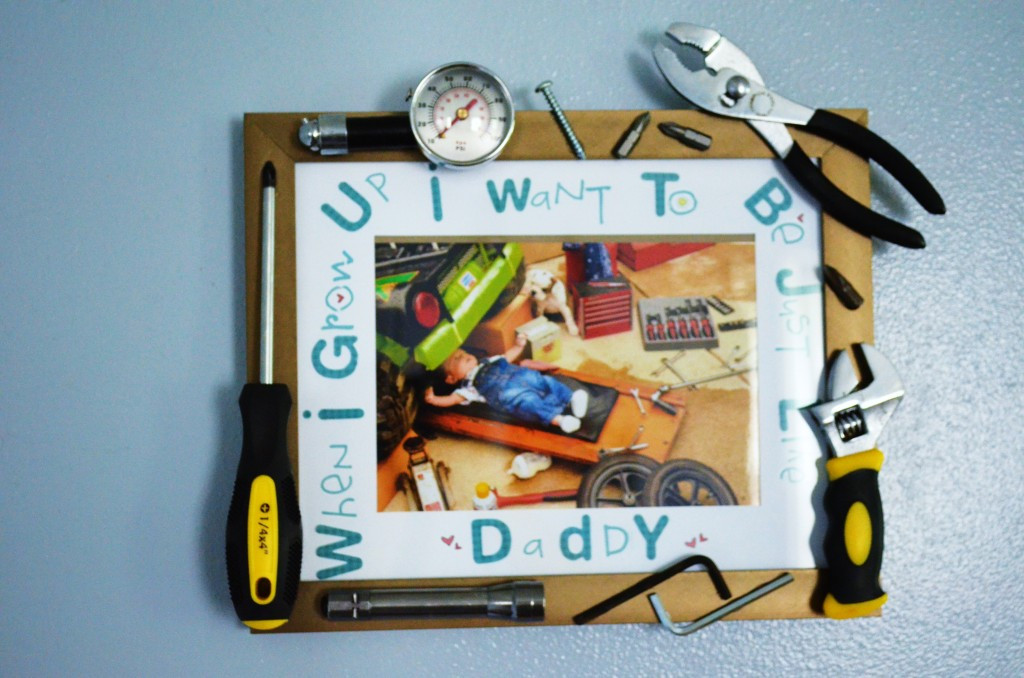 Father'S Day Gift Ideas For Mechanics
 Fathers Day DIY Baby Mechanic Tool Frame Project Nursery