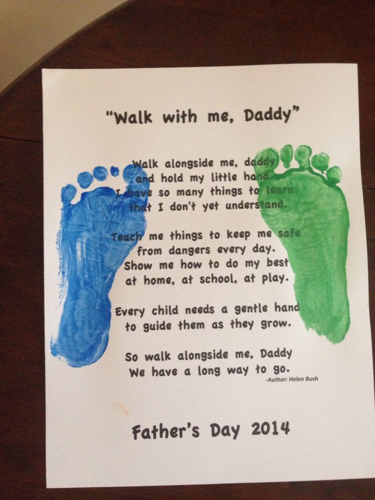 Father'S Day Gift Ideas From Baby
 Father s Day craft for toddlers with poem