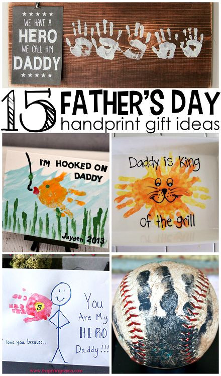 Father'S Day Gift Ideas From Toddler
 Father s Day Handprint Gift Ideas from Kids
