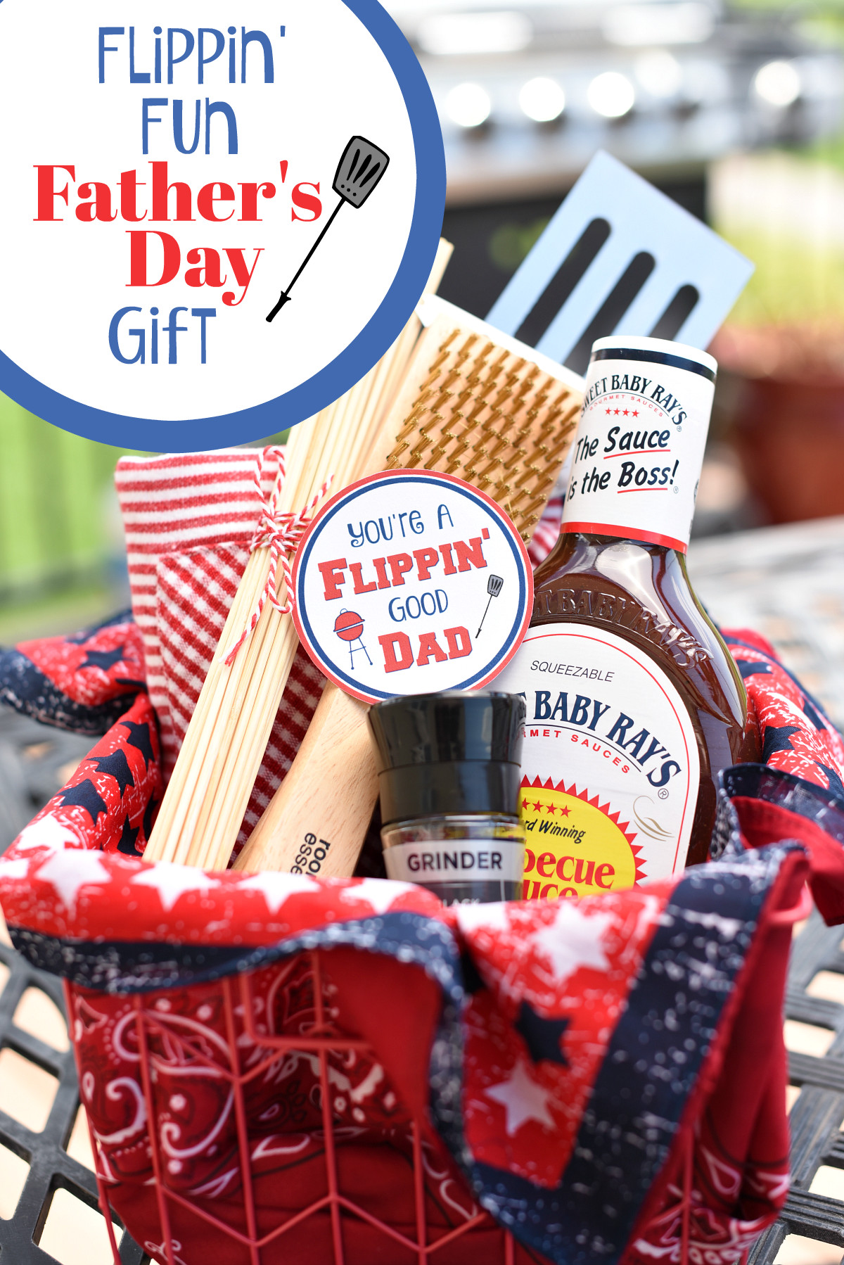 Father'S Day Grilling Gift Ideas
 Funny Dad Gifts Flippin Good Dad BBQ Basket – Fun Squared