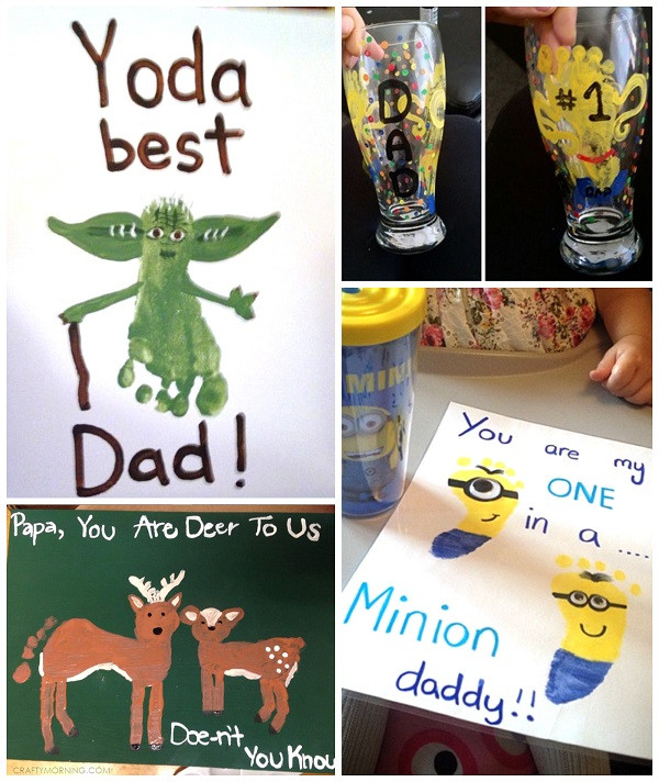 Fathers Day Gift Craft Ideas
 Father s Day Footprint Gift Ideas from the Kids Crafty