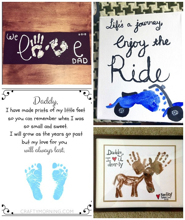 Fathers Day Gift Ideas From Kids
 Father s Day Footprint Gift Ideas from the Kids Crafty