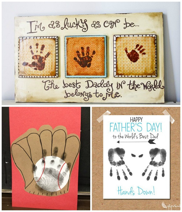 Fathers Day Gift Ideas From Kids
 Father s Day Handprint Gift Ideas from Kids Crafty Morning