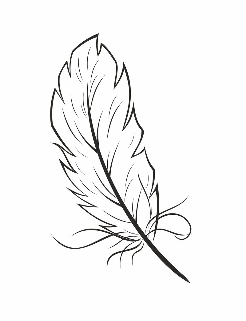 Feather Coloring Pages
 Feathers Coloring Page AZ Coloring Pages