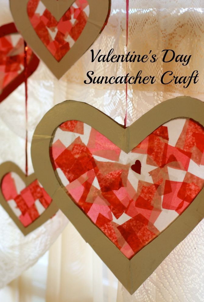 February Craft Ideas For Adults
 Easy Valentine s Day Craft For Kids Tissue Paper Heart