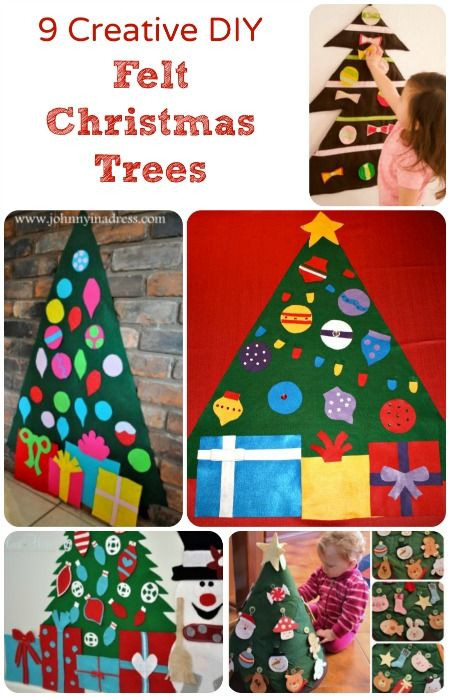 Felt Christmas Tree DIY
 267 best images about Felt Christmas Crafts on Pinterest