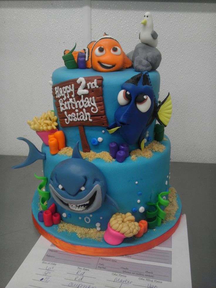 Finding Dory Birthday Cake
 Finding Nemo Cake Cakes Pinterest