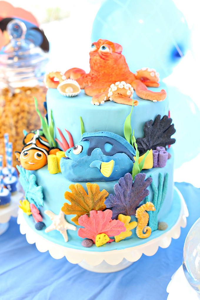 Finding Dory Birthday Cake
 Party Finding Dory Ocean Birthday Party See Vanessa Craft