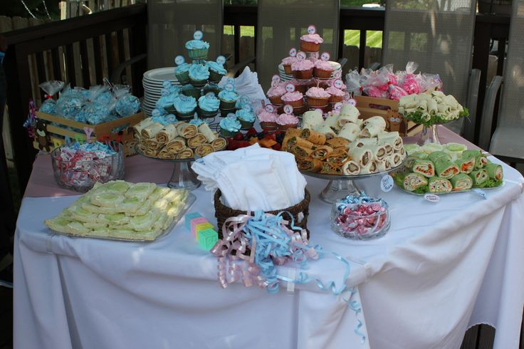Finger Food Ideas For Gender Reveal Party
 Gender Reveal Party food table