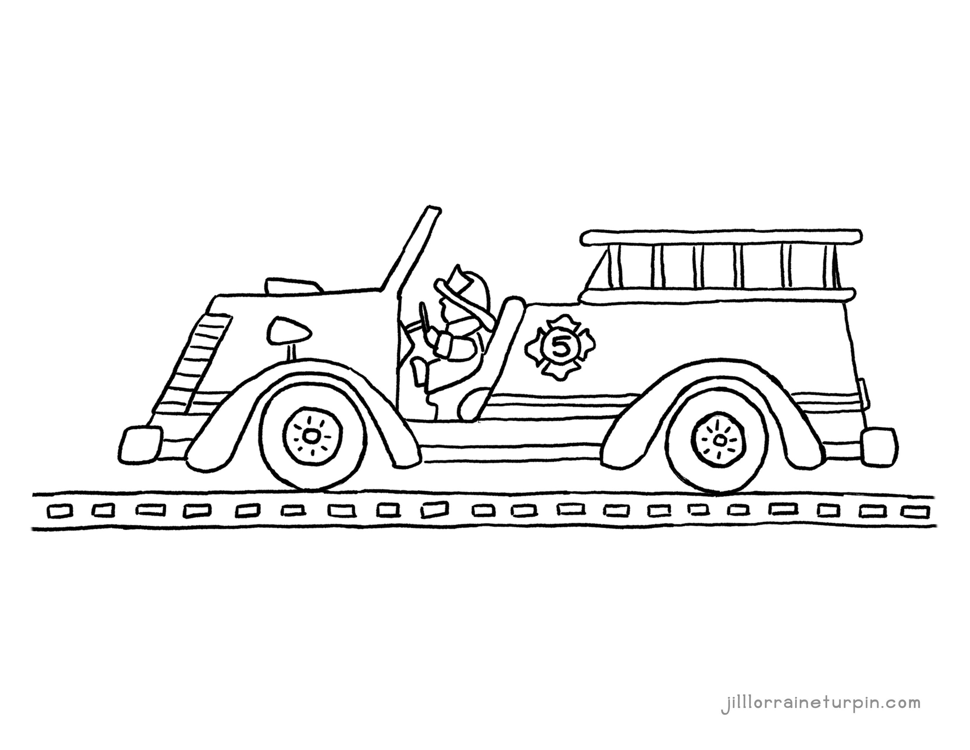 Fire Truck Coloring Pages Printable
 Coloring Pages – My Very Own Fire Truck