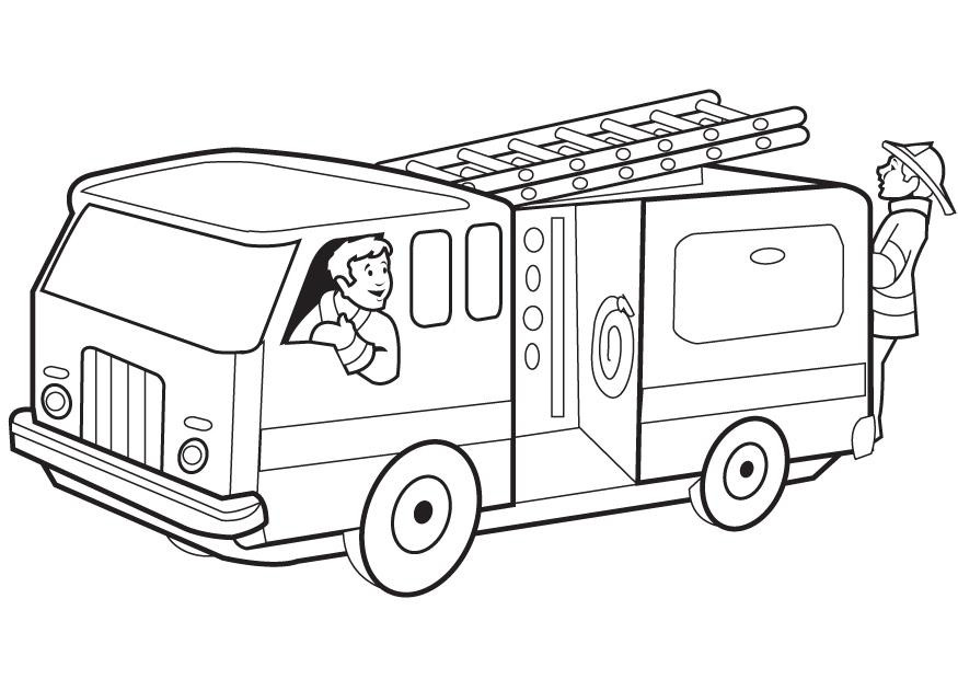 Fire Truck Coloring Pages Printable
 Free Printable Fire Truck Coloring Pages For Kids