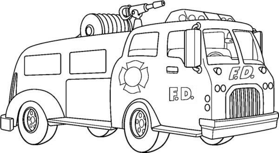 Fire Truck Coloring Pages Printable
 20 Free Printable Fire Truck Coloring Pages