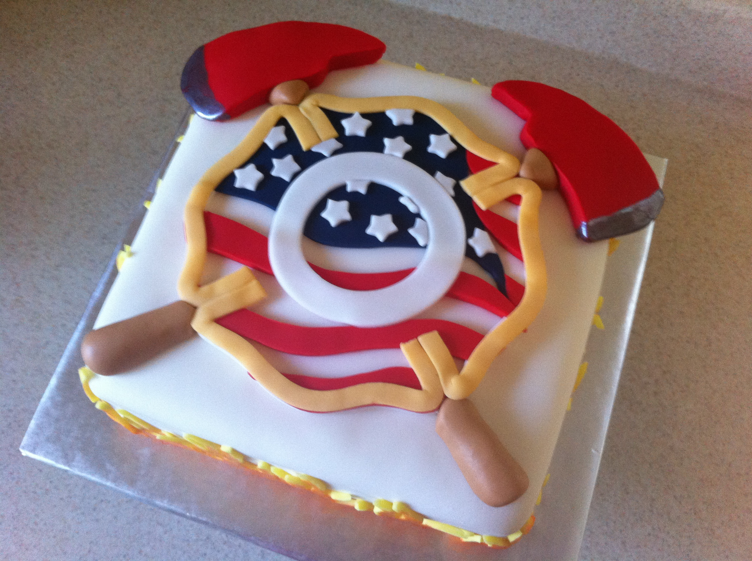 Firefighter Birthday Cake
 firefighter cake