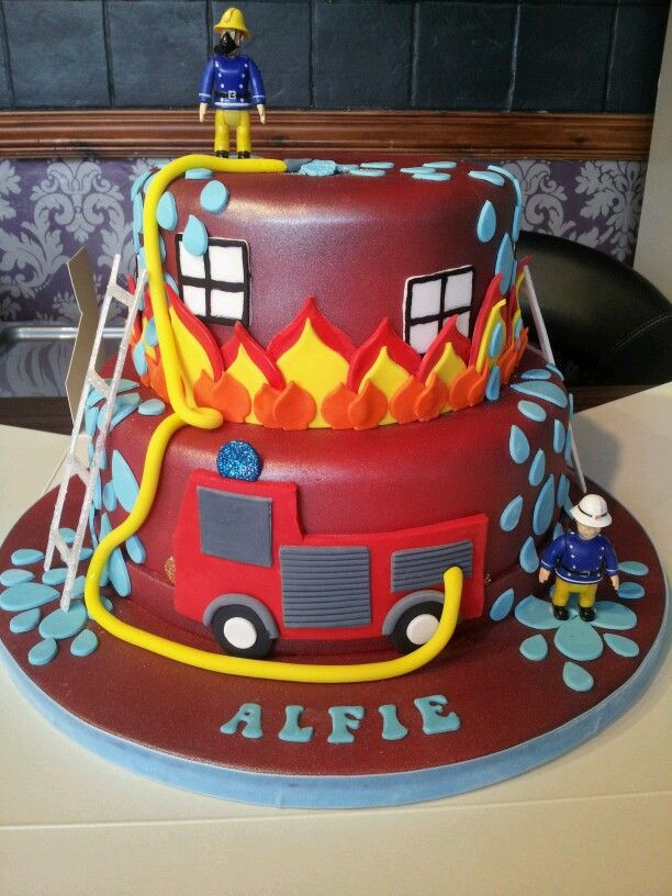 Firefighter Birthday Cake
 fireman sam cake Birthdays in 2019