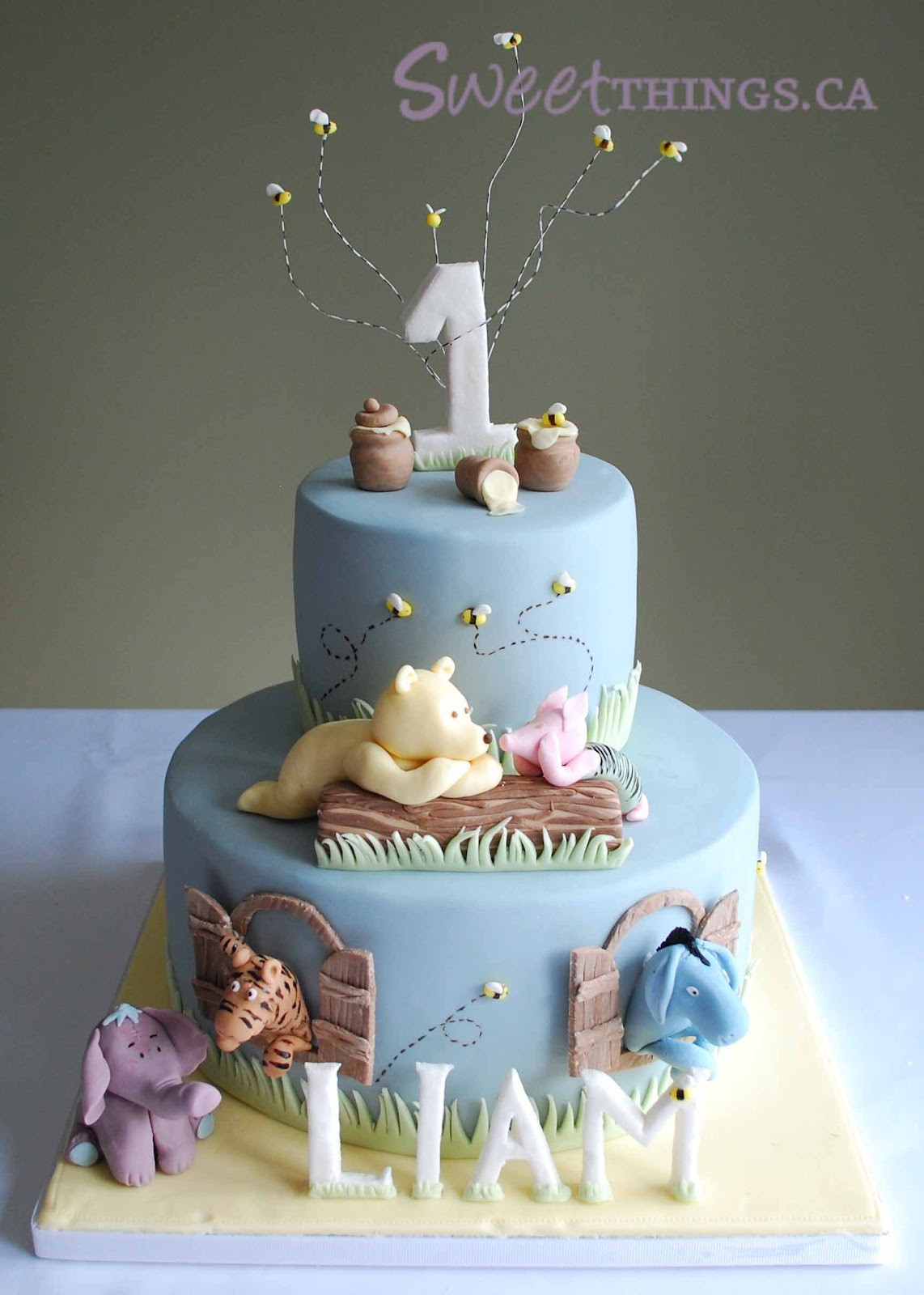 First Birthday Cake Boy
 SweetThings 1st Birthday Classic Winnie the Pooh Cake