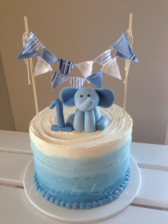 First Birthday Cake Boy
 Baby Elephant 1st birthday