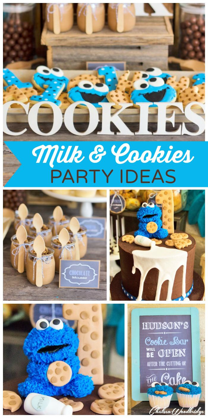 First Birthday Party Ideas Boys
 MIlk and Cookies Birthday "Hudson s Milk and Cookie