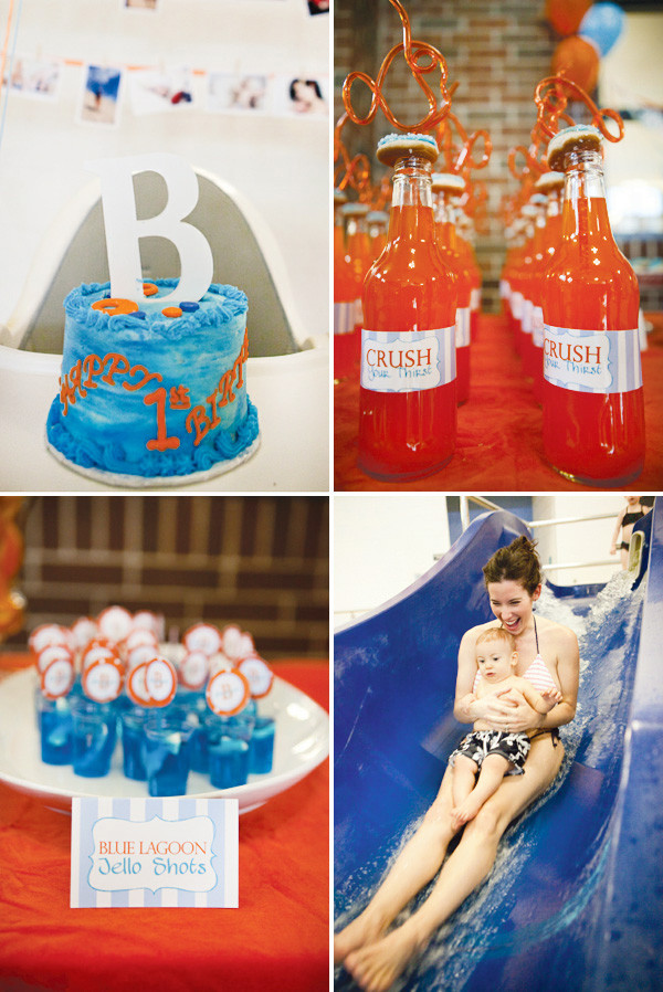 First Birthday Pool Party Ideas
 Splish Splash Creative Pool Party First Birthday