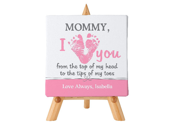 First Mother Day Gift Ideas From Baby
 I Love Mommy Personalized Canvas Choice of Colors