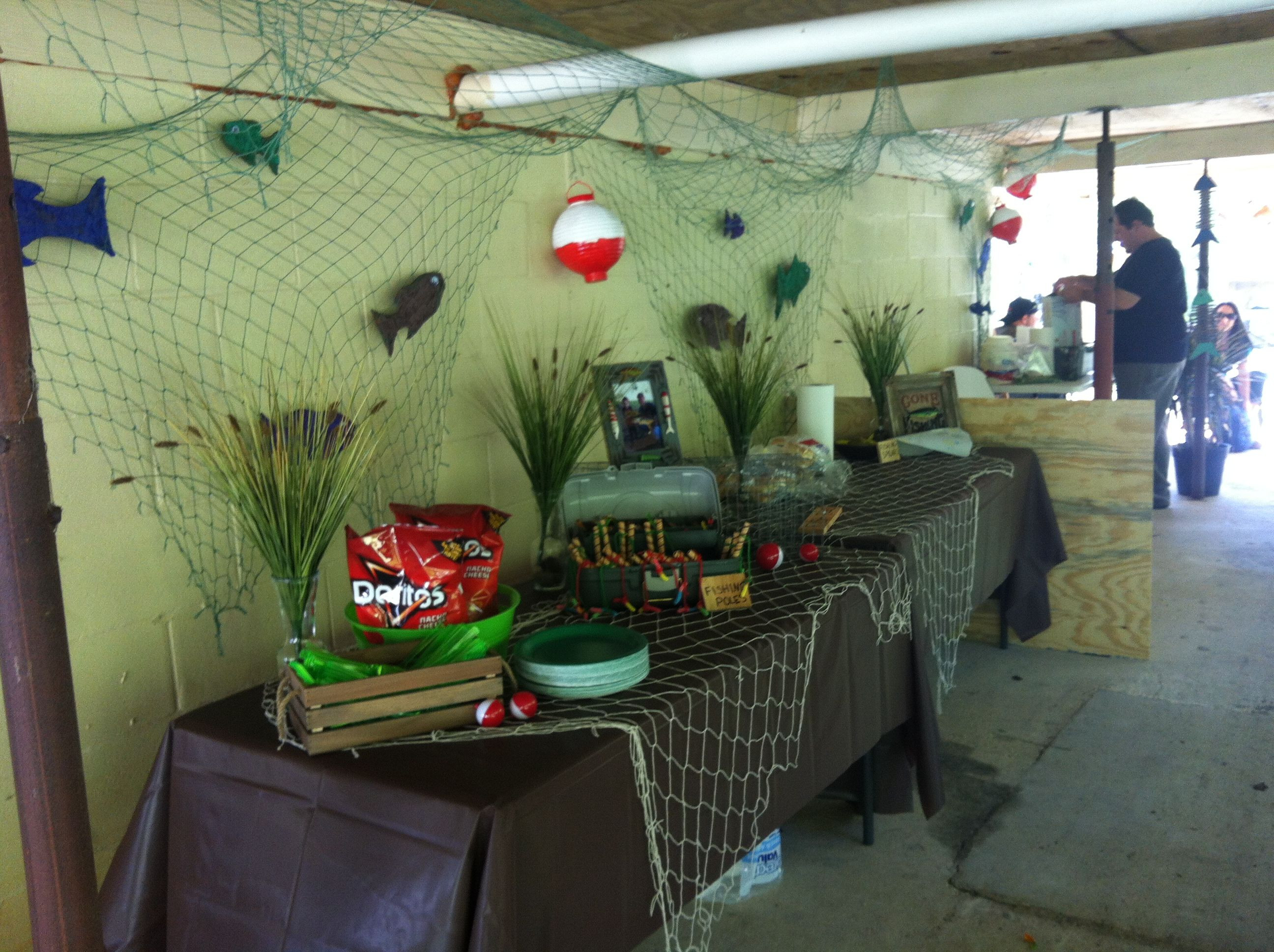 Fishing Retirement Party Ideas
 My sons third birthday party Gone Fishing fish net