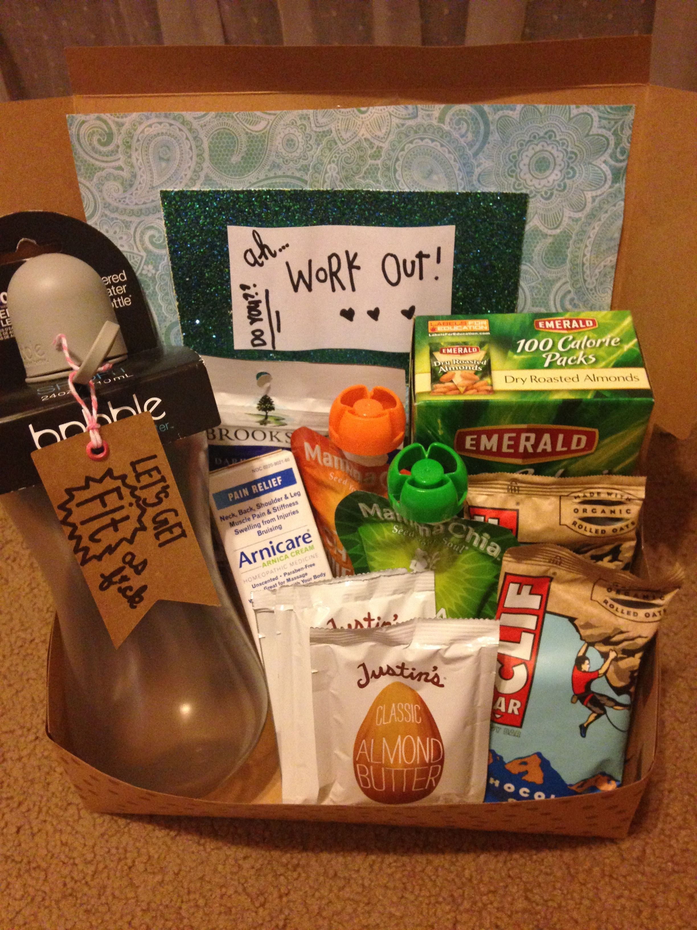 Fitness Gift Basket Ideas
 Workout t basket for one of my friends