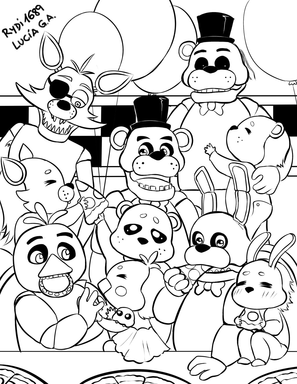 Five Nights At Freddy Coloring Pages
 Bonnie Five Nights At Freddy Coloring Pages Coloring Pages