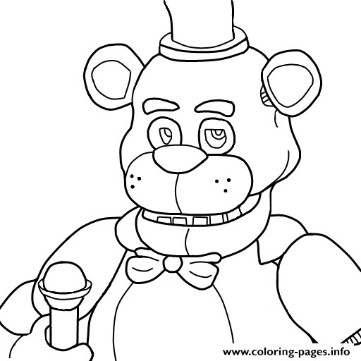 Five Nights At Freddy Coloring Pages
 Five Nights At Freddys Fnaf Coloring Pages Printable