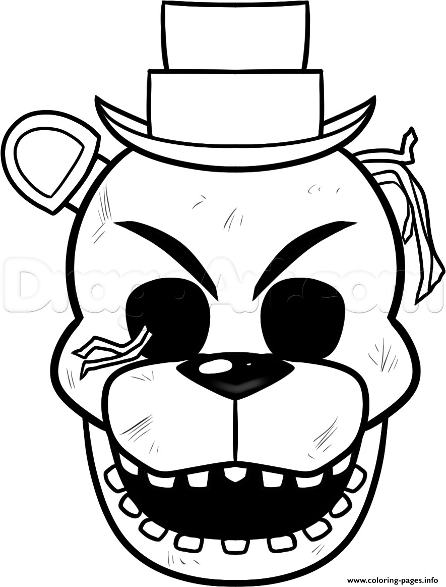Five Nights At Freddy Coloring Pages
 Not Happy Five Nights At Freddy Fnaf Coloring Pages Printable