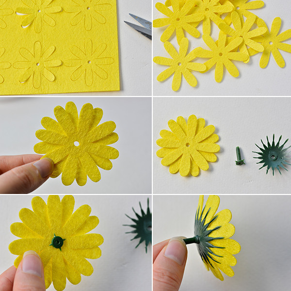 Flower Crafts For Adults
 DIY Colorful Felt Flower Pot for Home Décor