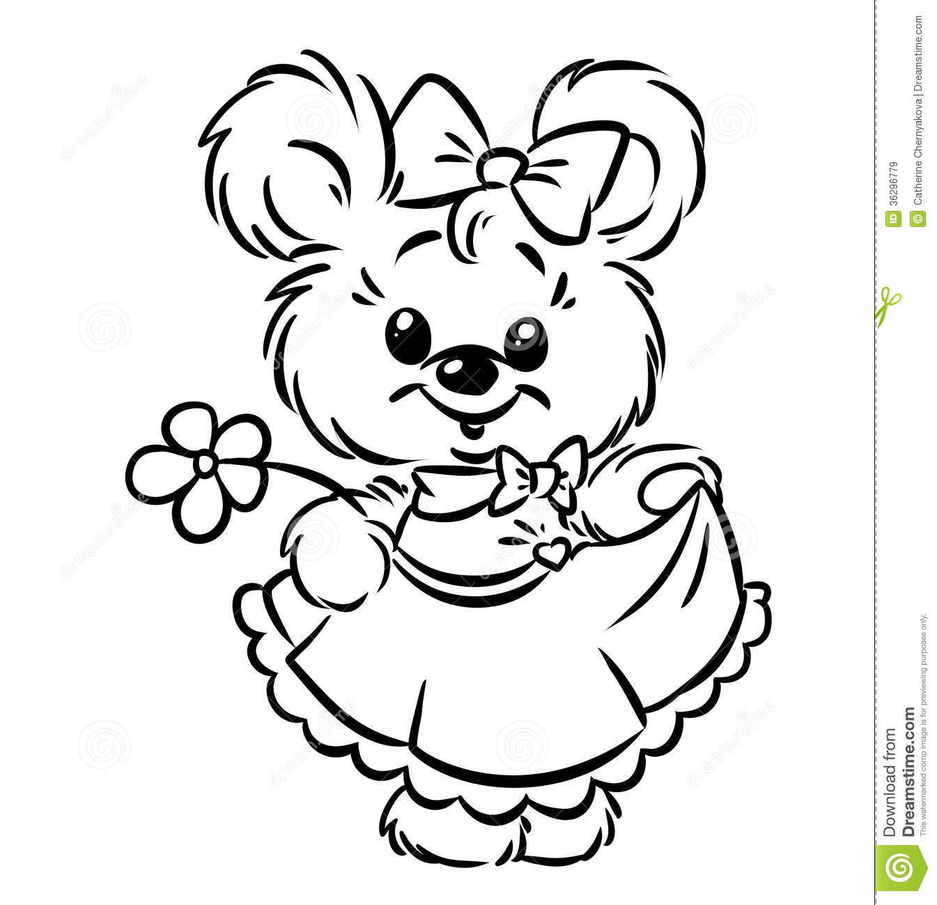 Flower Girl Coloring Pages
 Flower