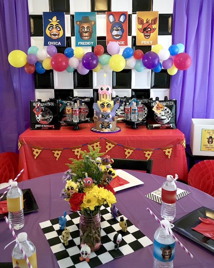 Fnaf Birthday Party Supplies
 Kara s Party Ideas Five Nights At Freddy s Birthday Party