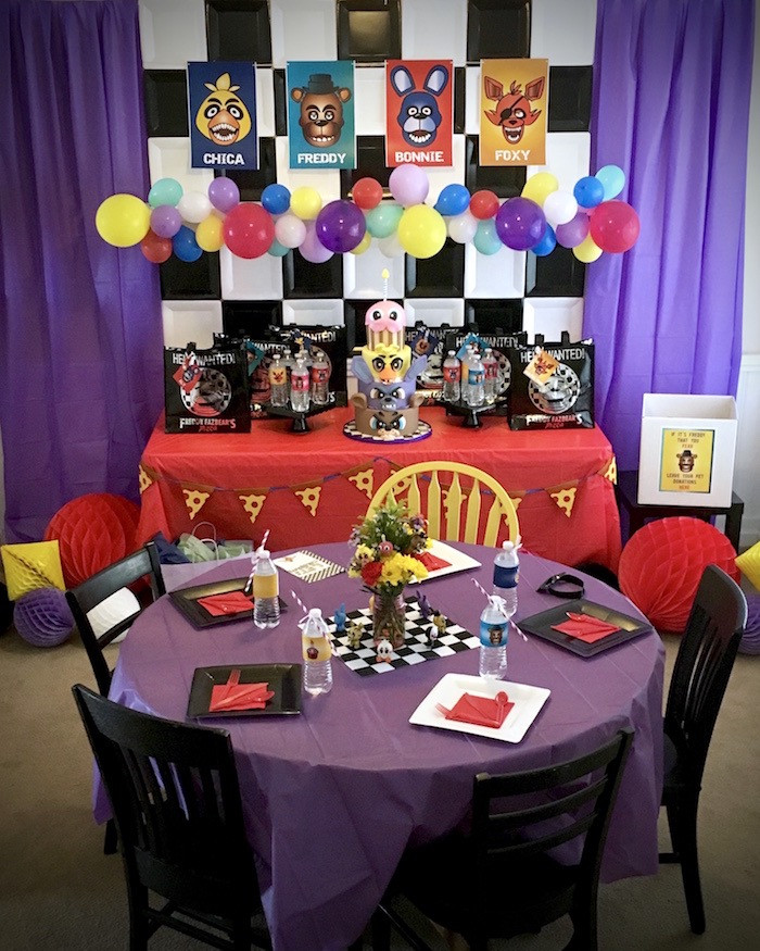 Fnaf Birthday Party Supplies
 Kara s Party Ideas Five Nights At Freddy s Birthday Party
