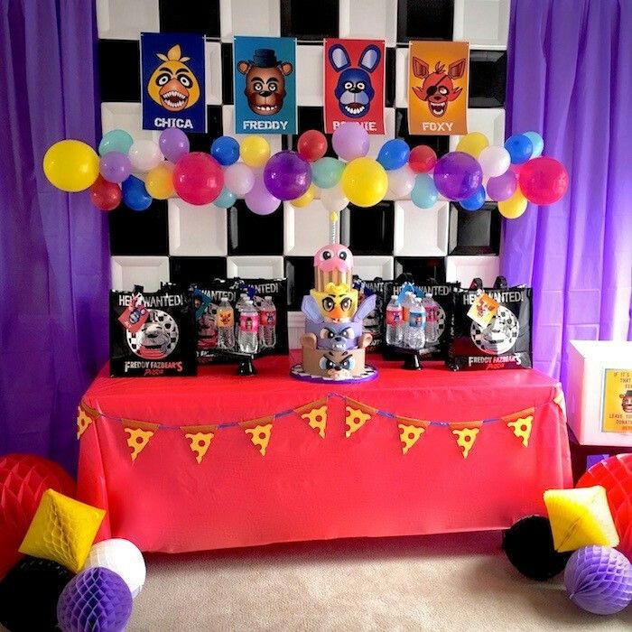 Fnaf Birthday Party Supplies
 Pin by Michelle Garza on FNAF Party Pinterest