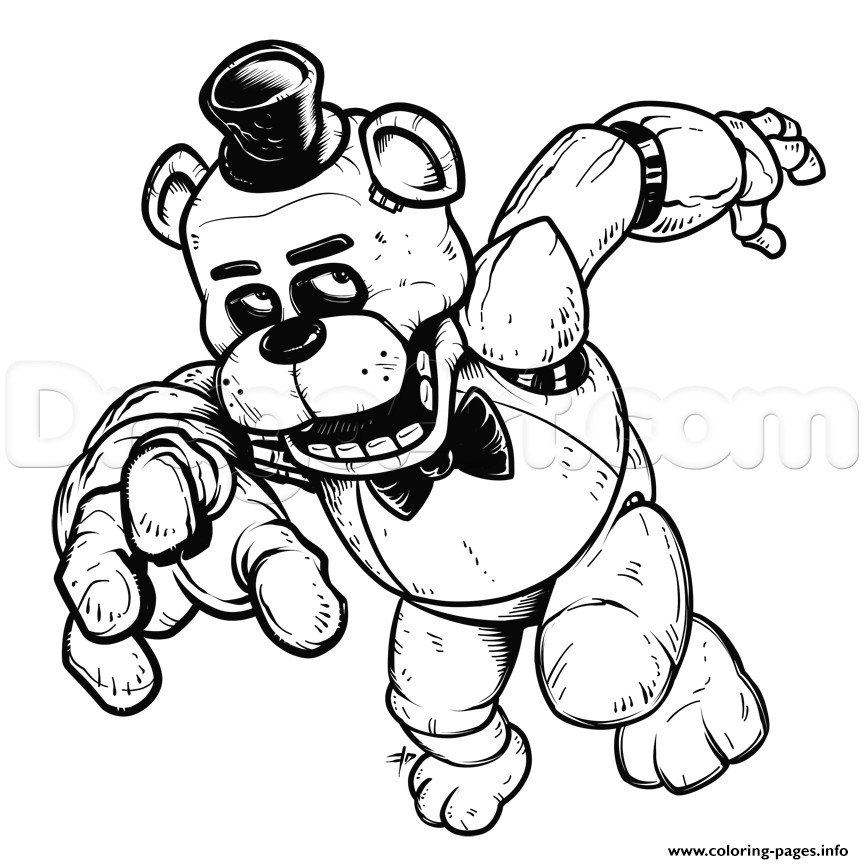 Fnaf Coloring Pages For Boys
 Freddy Five Nights At Freddys Fnaf Coloring Pages Printable