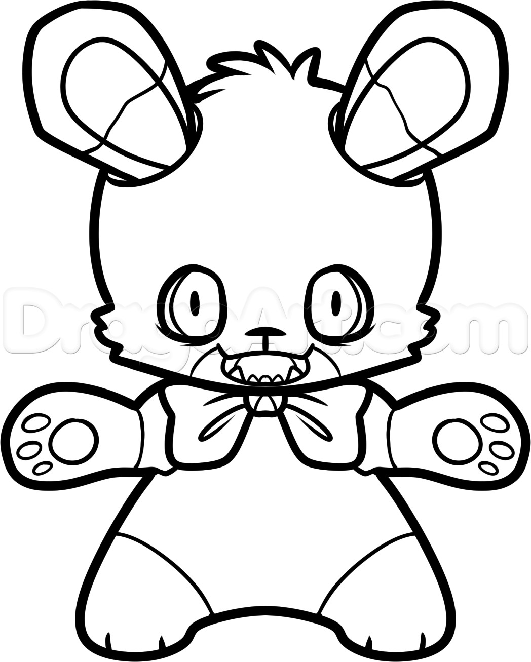 Fnaf Coloring Pages For Boys
 how to draw bonnie from five nights at freddys step 9