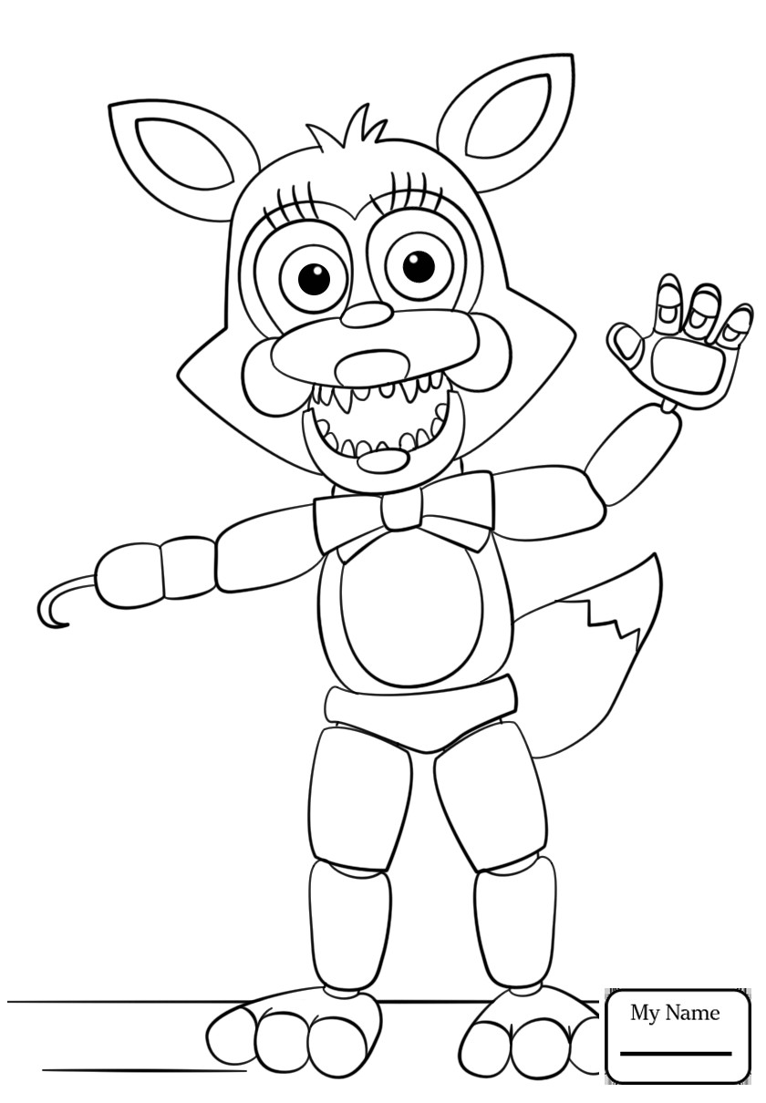 Fnaf Coloring Pages For Boys
 Fnaf Coloring Pages Foxy Free