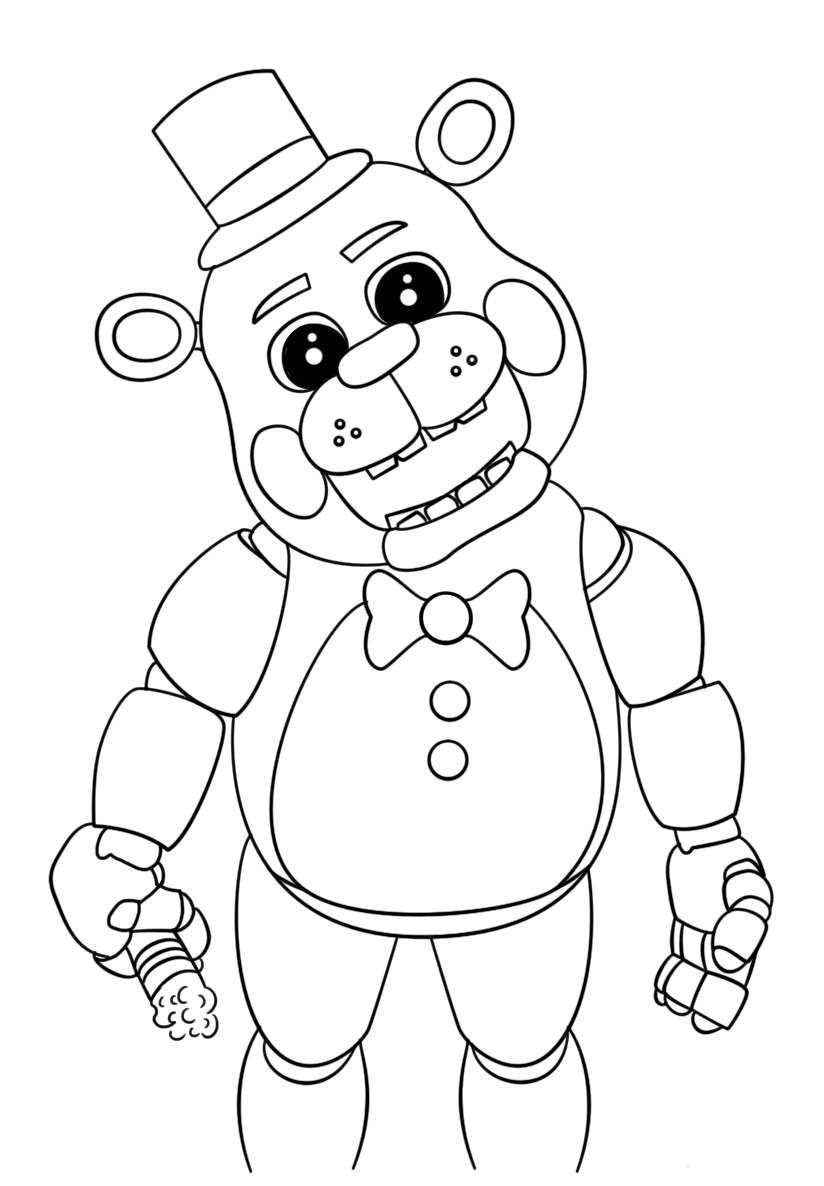 Fnaf Coloring Pages For Boys
 Cute Five Nights At Freddys 2018 Coloring Pages