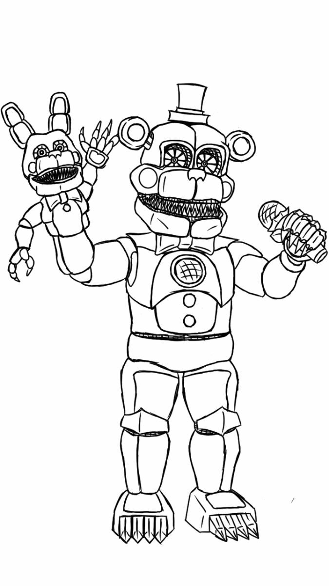 Fnaf Coloring Pages Nightmare
 Nightmare Funtime Freddy by Ooblek ficial on DeviantArt