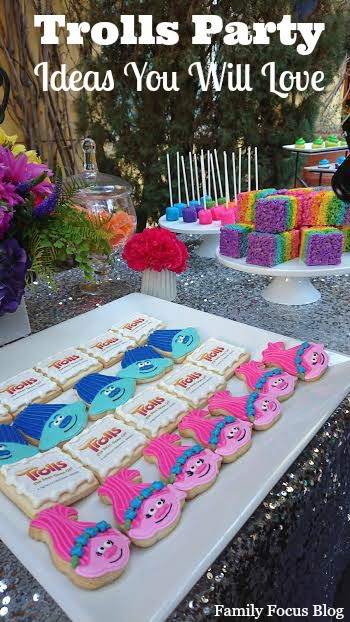 Food Ideas For A Troll Birthday Party
 Trolls Birthday Party Ideas Rainbow Sparkly Fun