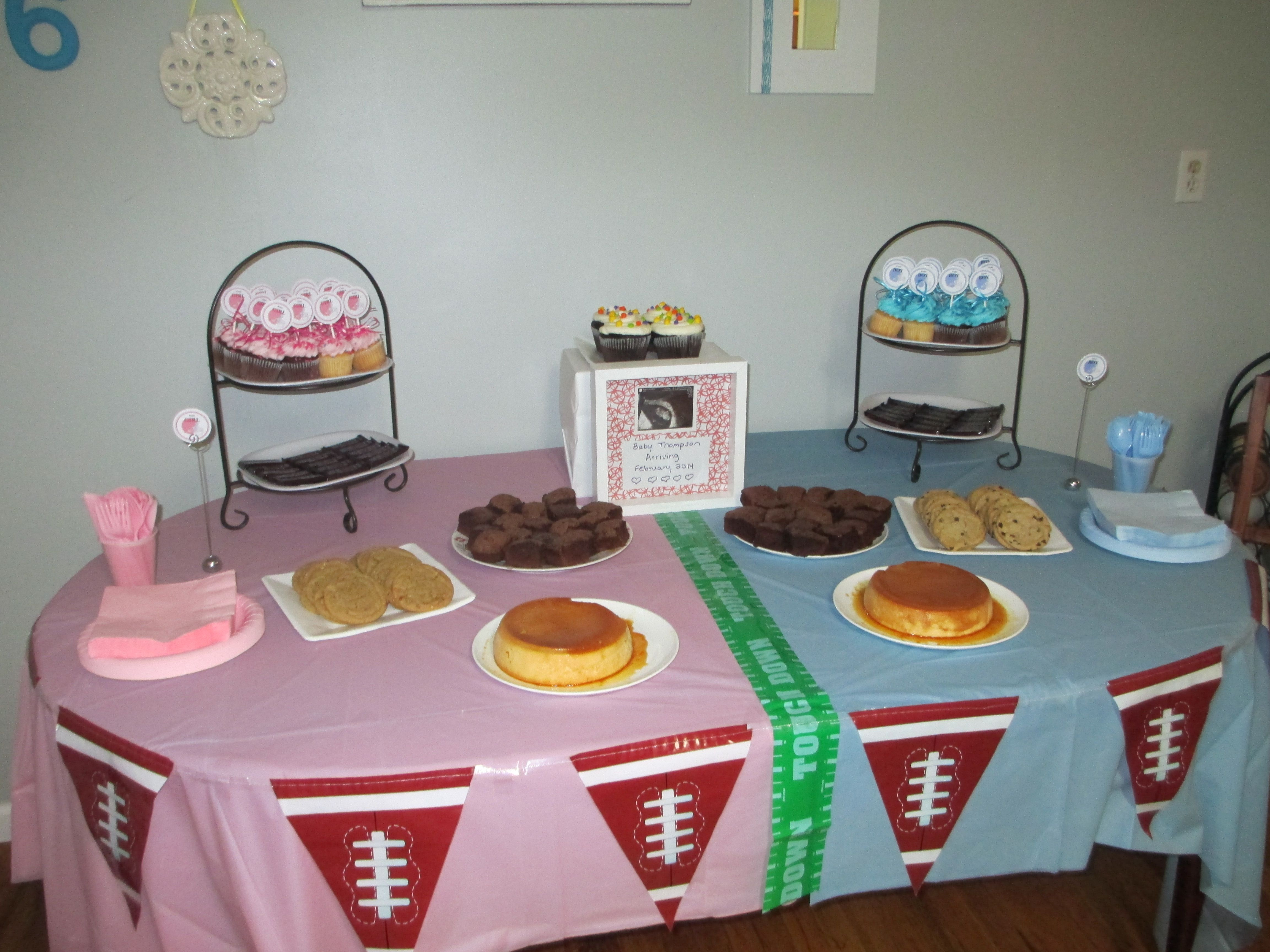 Football Gender Reveal Party Ideas
 Football themed Gender Reveal Pink VS Blue