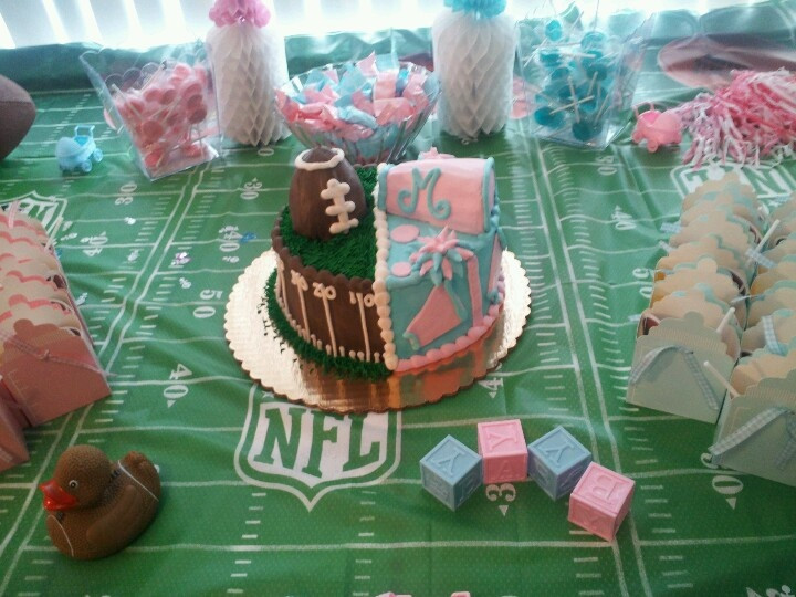 Football Gender Reveal Party Ideas
 Team pink or team blue super bowl themed