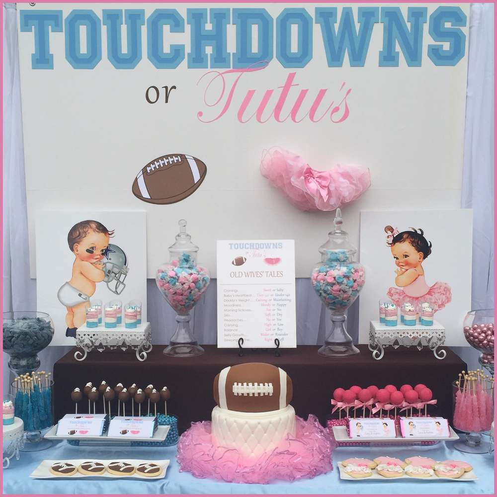Football Gender Reveal Party Ideas
 Touchdowns or Tutu s Gender Reveal Party Ideas