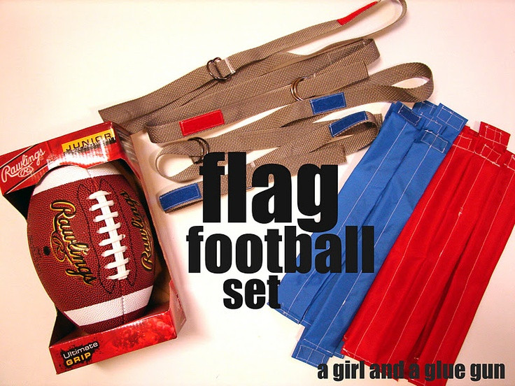 Football Gift Ideas For Boys
 DIY flag football set DIY Pinterest