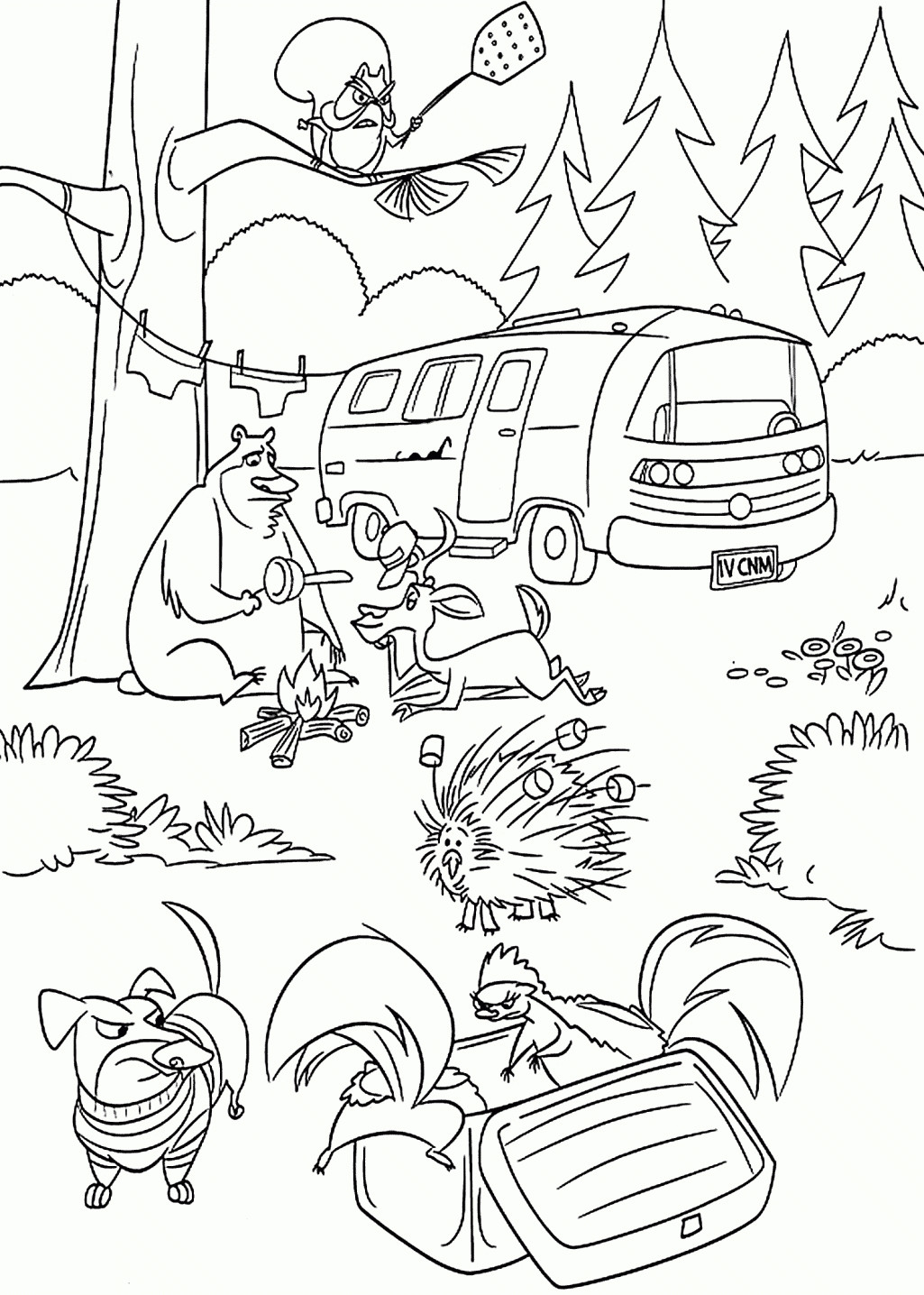 Forest Animal Coloring Pages
 Forest Coloring Pages Printable Coloring Home