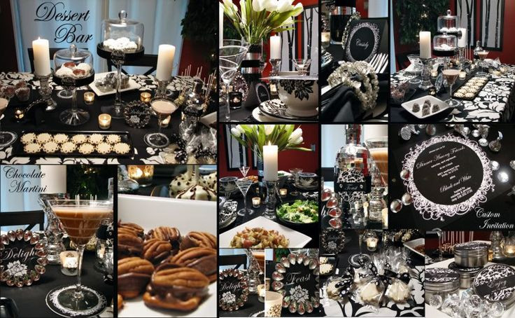 Formal Dinner Party Ideas
 A Black & White Dinner Party