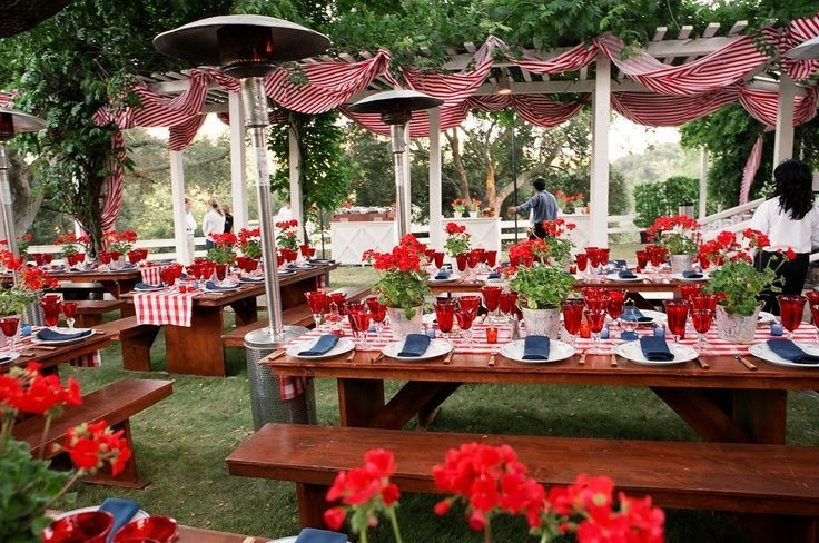 Fourth Of July Backyard Party Ideas
 Backyard Grilling tablescape for Memorial Day and or the