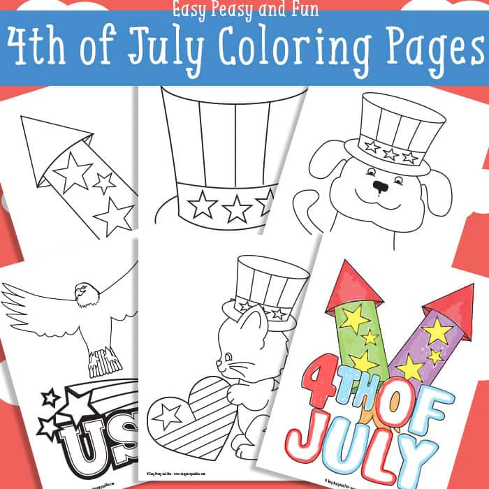 Fourth Of July Coloring Pages
 Free 4th July Coloring Pages Easy Peasy and Fun
