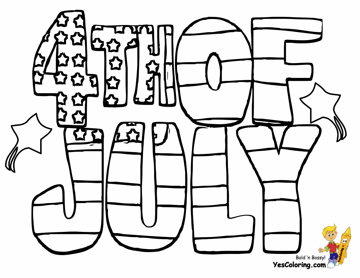 Fourth Of July Coloring Pages
 Patriotic 4th of July Coloring Pages July 4th