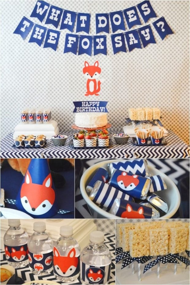 Fox Birthday Party
 What Does the Fox Say Boy s Birthday Party Spaceships